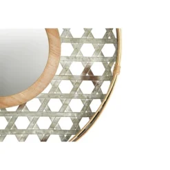 Round Metal Wall Mirror With Galvanized Wood Frame - Storied Home 11 Round Metal Wall Mirror With Galvanized Wood Frame - Storied Home -Home Decor Shop GUEST 2c3c2e78 a2ed 4bac 86cd 3078e382925e