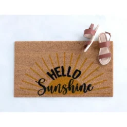 Shiraleah "Hello Sunshine" Rectangle Doormat -Home Decor Shop GUEST 2f1d5fa1 21d5 44d2 b8a3 f09c6b0e22f0