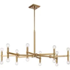 Possini Euro Design Marya Satin Brass Chandelier 37" Wide Modern 24-Light Fixture For Dining Room House Foyer Kitchen Island Entryway Bedroom Home -Home Decor Shop GUEST 2f955cfa f368 4f1e 93ad 6a9e89d77666