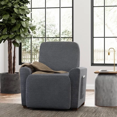 4pc Chenille Stretch Recliner Slipcover - Zenna Home 3 4pc Chenille Stretch Recliner Slipcover - Zenna Home