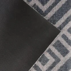 2'x3' ColorStar Deco Grid Door Mat Charcoal - Bungalow Flooring -Home Decor Shop GUEST 3099246d f467 4ce6 9cb6 95fafe17a4ad