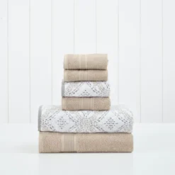 Modern Threads 6 Piece Cotton Jacquard Towel Set, Capri. 15 Modern Threads 6 Piece Cotton Jacquard Towel Set, Capri. -Home Decor Shop GUEST 32a6e2f4 b17a 403a 814e b21db1538e44