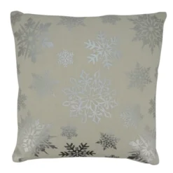 Saro Lifestyle Foil Print Snowflake Decorative Pillow Cover -Home Decor Shop GUEST 3440f9cd e1ad 4c44 a287 0a101aa36ad1