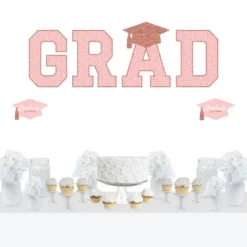 Big Dot Of Happiness Rose Gold Graduation Party Decor - Vinyl Wall Decals - Grad -Home Decor Shop GUEST 35f70d1b 4909 44c9 afa5 953280040a93