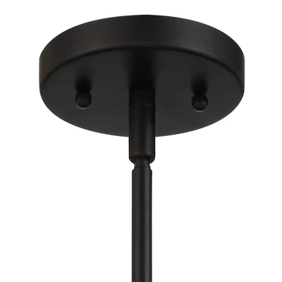 Possini Euro Design Stella Black Pendant Chandelier 15" Wide Modern Gold Leaf Drum Shade 4-Light Fixture For Dining Room House Foyer Kitchen Island 5 Possini Euro Design Stella Black Pendant Chandelier 15" Wide Modern Gold Leaf Drum Shade 4-Light Fixture For Dining Room House Foyer Kitchen Island - Image 3