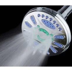 Six Setting Elite High Pressure Ultra Luxury Shower Head Chrome - AquaDance