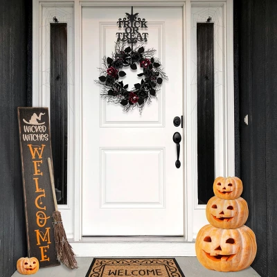 National Tree Company 19" Halloween “Trick Or Treat" Wreath Hanger 3 National Tree Company 19" Halloween “Trick Or Treat" Wreath Hanger