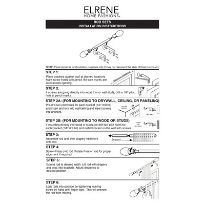 Rhinebeck Curtain Rod - Elrene Home Fashions 7 Rhinebeck Curtain Rod - Elrene Home Fashions - Image 5
