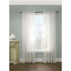 Habitat Rhapsody Voile Sheer Rod Pocket Light Filtering Style Allows Natural Light Flow Curtain Panel Shell -Home Decor Shop GUEST 3877ebd4 2e15 4aea aadc 3b8600ee106a