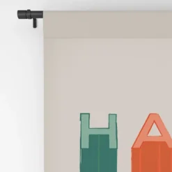 Showmemars Happy Letters In Retro Colors 50" X 84" Single Panel Room Darkening Window Curtain - Society 6 -Home Decor Shop GUEST 3b615aaa 3293 4888 815a 4521e590f4fd