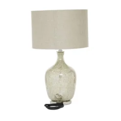 Glam Glass Table Lamp With Faux Mercury Glass Finish Silver - Olivia & May -Home Decor Shop GUEST 3cc50abd e342 4744 9da3 49e2614f6c18