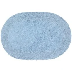 Double Ruffle Collection Cotton Ruffle Pattern Tufted Bath Rug - Home Weavers
