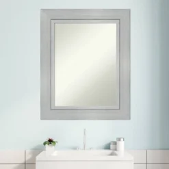 25" X 31" Non-Beveled Romano Silver Wood Bathroom Wall Mirror - Amanti Art 14 25" X 31" Non-Beveled Romano Silver Wood Bathroom Wall Mirror - Amanti Art -Home Decor Shop GUEST 3fd9e698 fcae 4383 a4e1 c5930ef593b4