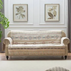 Reversible Phoenix Sofa Furniture Protector Slipcover Tan - Greenland Home Fashions -Home Decor Shop GUEST 40252c24 8f07 4337 a0e4 c0d7c9abf3cf