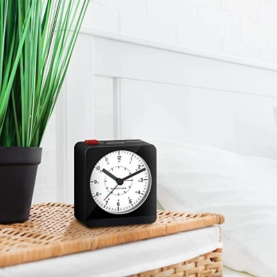 Marathon Analog Classic Sleek & Stylish Desk Alarm Clock With Auto Ambient Night Light 4 Marathon Analog Classic Sleek & Stylish Desk Alarm Clock With Auto Ambient Night Light - Image 2