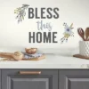 Bless This Home Floral Quote Peel And Stick Wall Decal - RoomMates -Home Decor Shop GUEST 40752115 a841 4117 a40a 8196c794811a