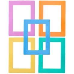 Juvale 15-Pack 4x6 Magnetic Picture Frames For Refrigerator, Locker, Office, Kitchen Cabinet, Classroom, Holds 4x6 Photos, 5 Colorful Borders -Home Decor Shop GUEST 40c92c16 9ab2 4003 b26e 84cd1fd43e0e