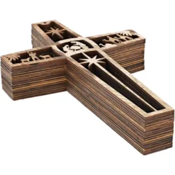Bright Creations 6 Pack Nativity Scene Wood Cross For Wall Hanging Home Décor, Christmas Religious Gifts, 10.4x6.7x0.3 In -Home Decor Shop GUEST 413bbc0e b2dc 48d3 930b 8e3ef5c09f93