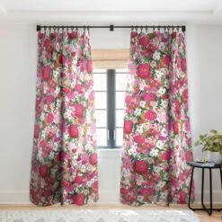 Alison Janssen Never Too Many Flowers Single Panel Sheer Window Curtain - Society6 -Home Decor Shop GUEST 41a9e429 e111 45fe a564 2d625cbe8978