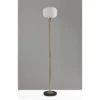Hazel Floor Lamp Antique Brass - Adesso