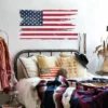 33" X 16.75" Distressed American Flag Giant Peel And Stick Wall Decal - RoomMates -Home Decor Shop GUEST 452567ee 7594 4b43 99ab 96b5c4629786