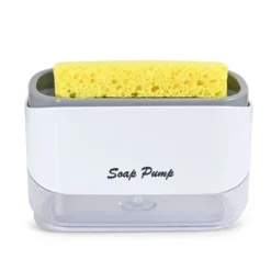 Cheer Collection 2-in-1 Soap Dispensing Sponge Holder