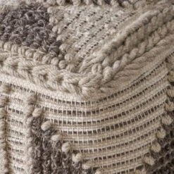Tamsin Boho Handcrafted Cube Pouf Gray/Ivory - Christopher Knight Home -Home Decor Shop GUEST 457cefaf 0c44 41c4 929a 67e0a29d2005
