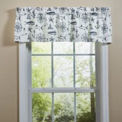 Split P Captain'S Quarters Valance 60X14 - Natural