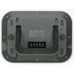 10" X 7" Digital Atomic Movement Wall Clock Silver Frame - By Chicago Lighthouse