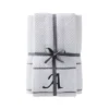 4pc Monogram Bath/Hand Towel Set White - SKL Home