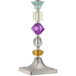 360 Lighting Bijoux Modern Table Lamp 25 1/2" High Multi Colored Stacked Gem Purple Shade For Bedroom Living Room Bedside Nightstand Office Family -Home Decor Shop GUEST 4af94b1e 3036 4d01 82ca 2de9ac71253c