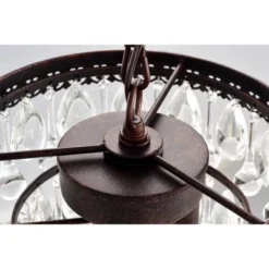 9.84" X 9.84" X 49.62" 3-Light Eresu Chandelier Brown - Warehouse Of Tiffany -Home Decor Shop GUEST 4b2b72f2 8a38 4acd 8dab 9a1d938ca9bd