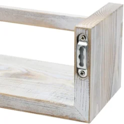 Sorbus Rustic Wooden Floating Shelves Set Of 2 Gray -Home Decor Shop GUEST 4b841d0a 86e6 4578 991d 39aed534e215