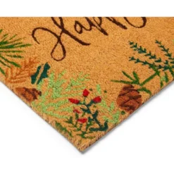 Okuna Outpost Happy Holidays Coco Coir Non Slip Christmas Doormat For Outdoor Entrance, Christmas Decor, 17 X 30 In 9 Okuna Outpost Happy Holidays Coco Coir Non Slip Christmas Doormat For Outdoor Entrance, Christmas Decor, 17 X 30 In -Home Decor Shop GUEST 4bcd21ec 9608 4dea 8b65 fd60ecaf800a