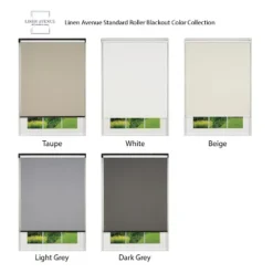 Linen Avenue Cordless Blackout Roller Shade, Dark Gray, Light Gray, And White -Home Decor Shop GUEST 4c2f1f83 1ef4 4c7d 9049 fbb331f7d7cf