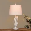 2pk Island Palm Resin Table Lamps White - Fangio Lighting