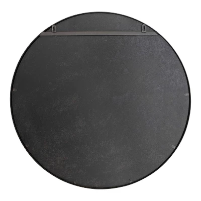 28" Armenta Round Wall Mirror Gray - Kate & Laurel All Things Decor 5 28" Armenta Round Wall Mirror Gray - Kate & Laurel All Things Decor - Image 3