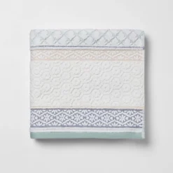 Pattern Filled Stripe Towel Blue - Threshold™ -Home Decor Shop GUEST 50f19a60 e619 4f20 adcc 10d255eeb751