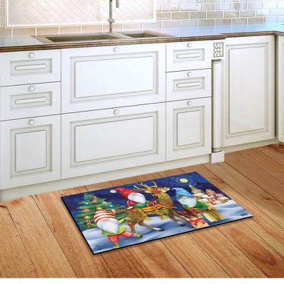 Happy Holiday Gnomes Christmas Doormat 30" X 18" Indoor Outdoor Briarwood Lane 5 Happy Holiday Gnomes Christmas Doormat 30" X 18" Indoor Outdoor Briarwood Lane - Image 3