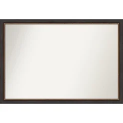Amanti Art Ashton Black Non-Beveled Wood Bathroom Wall Mirror -Home Decor Shop GUEST 537c4971 268b 4970 afdf 3211ff94098d
