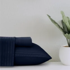 Microfiber Stripe Bed Sheet Set - Lux Decor Collection