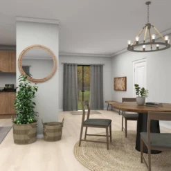 Wood Beaded Frame Wall Mirror With Distressing Light Brown - Olivia & May -Home Decor Shop GUEST 541f139c 20ab 42d2 8d8f a16164c7ba34