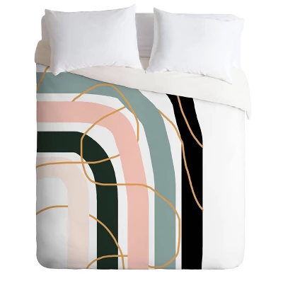 Aleeya Jones Unsettled Rainbow Duvet Set - Deny Designs 3 Aleeya Jones Unsettled Rainbow Duvet Set - Deny Designs