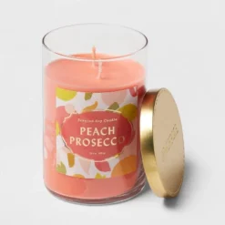 21.5oz Lidded Glass Jar 2-Wick Candle Peach Prosecco - Opalhouse™ -Home Decor Shop GUEST 58882fd4 2796 4df2 96d1 d15840b5eaee