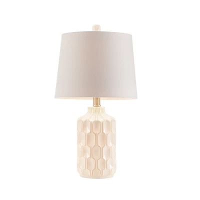 22" Contour Table Lamp Ivory 3 22" Contour Table Lamp Ivory