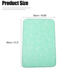Unique Bargains Cobblestone Pattern Bathroom Rugs Polyester Bath Mat Machine Washable Green 80x50cm -Home Decor Shop GUEST 5ab92ff3 987a 4adb 9d6b b7d3e2742bf0