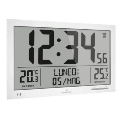 Marathon Slim Atomic Full Calendar Clock With Indoor & Outdoor Temperature With 7 Time Zones -Home Decor Shop GUEST 5b75ffca 539d 4e6a a1fd 5f93250b5e3d