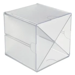 Deflecto Desk Cube With X Dividers Clear Plastic 6 X 6 X 6 350201 -Home Decor Shop GUEST 5e33b1da 8014 499c a733 92a67152b8d1