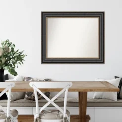 34" X 28" Non-Beveled Thomas Black Bronze Wall Mirror - Amanti Art 14 34" X 28" Non-Beveled Thomas Black Bronze Wall Mirror - Amanti Art -Home Decor Shop GUEST 5f539b9d b7e1 425a b95e 2df6e50e8d41
