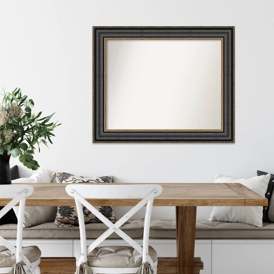 34" X 28" Non-Beveled Thomas Black Bronze Wall Mirror - Amanti Art 8 34" X 28" Non-Beveled Thomas Black Bronze Wall Mirror - Amanti Art - Image 6